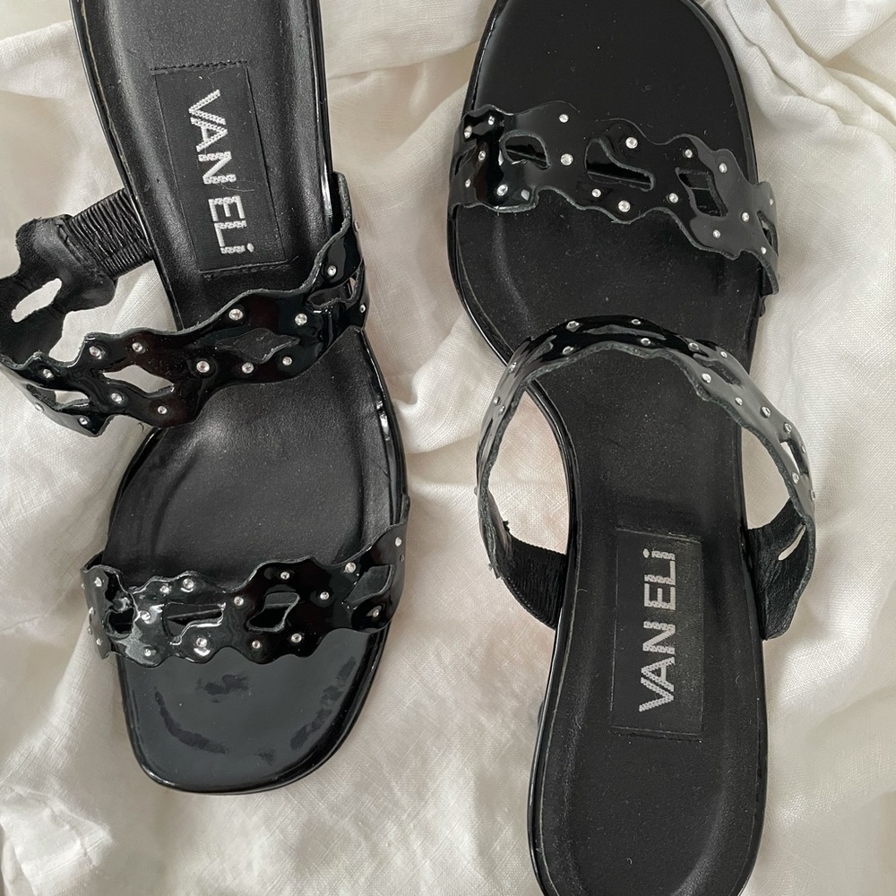 Vaneli patent dress sandal.  Size 8M